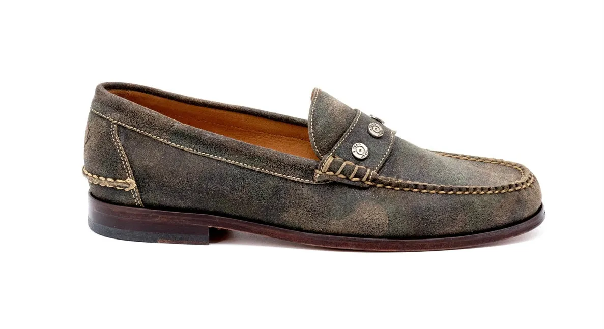 2nd Amendment Suede Penny Loafers (Camo)