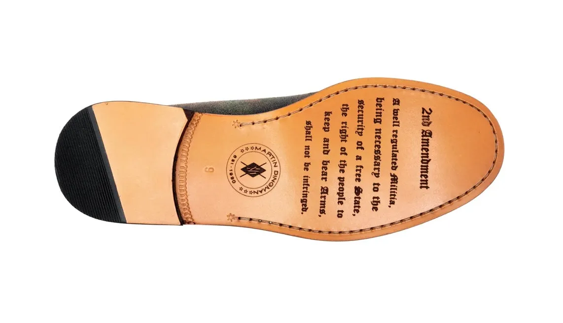 2nd Amendment Suede Penny Loafers (Camo)