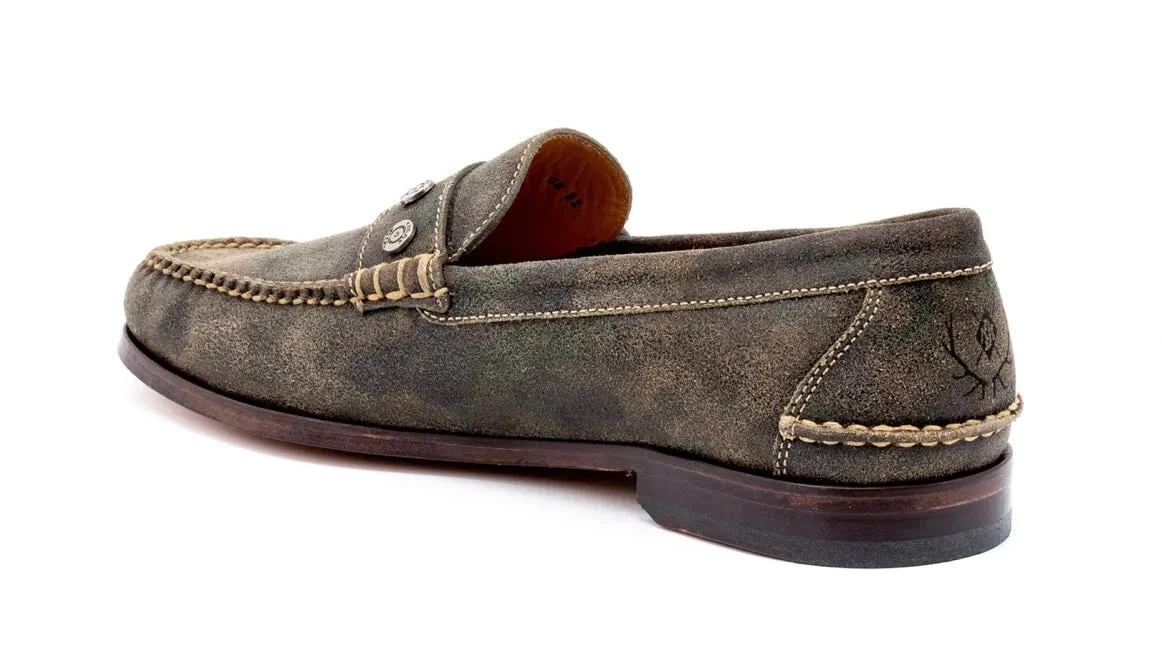 2nd Amendment Suede Penny Loafers (Camo)