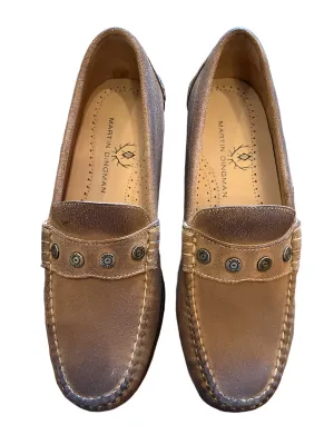 2nd Amendment Suede Penny Loafers (Tobacco)