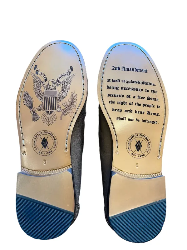 2nd Amendment Suede Penny Loafers (Tobacco)