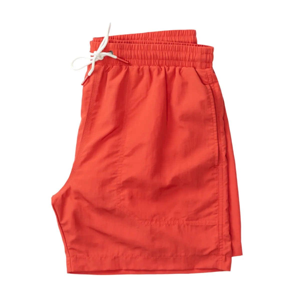 6” Solid Sailport Swim Short (Classic Red)