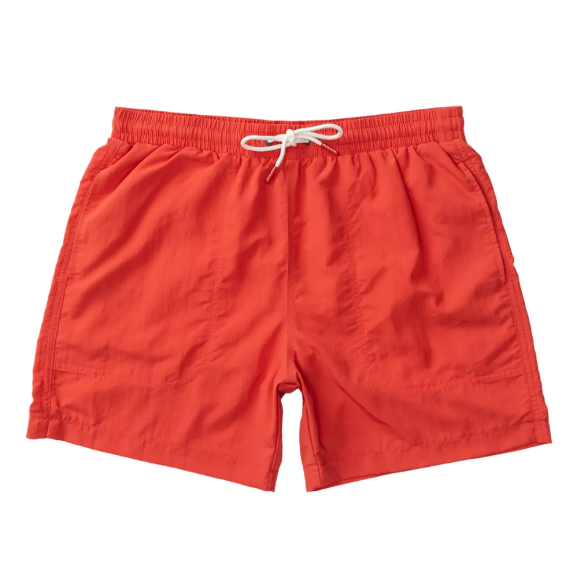 6” Solid Sailport Swim Short (Classic Red)