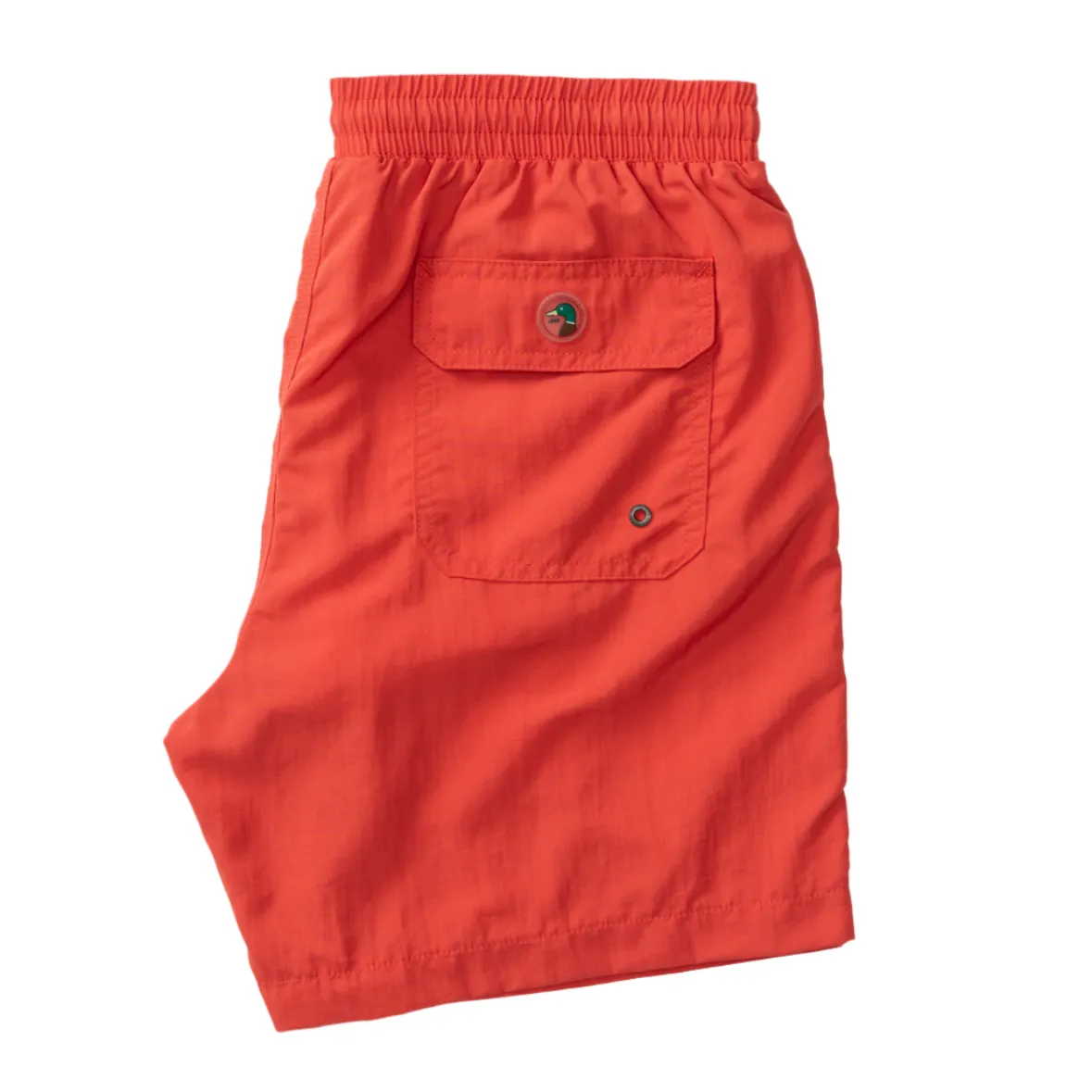 6” Solid Sailport Swim Short (Classic Red)