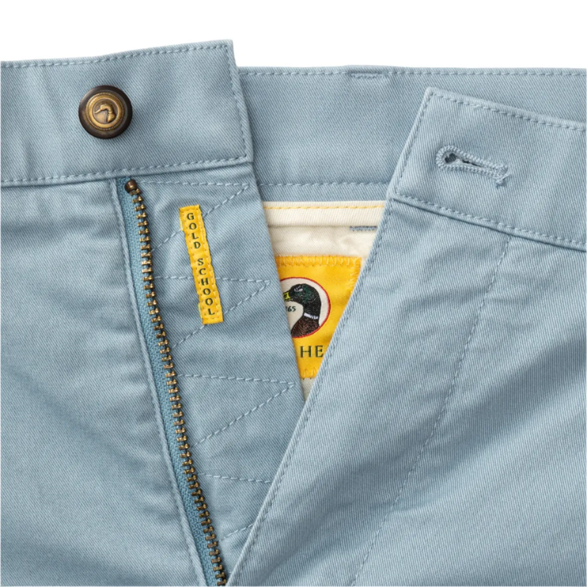 7” Gold School Chino Short (River Blue)