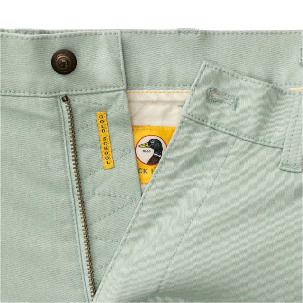 7” Gold School Chino Short (Shadow Green)