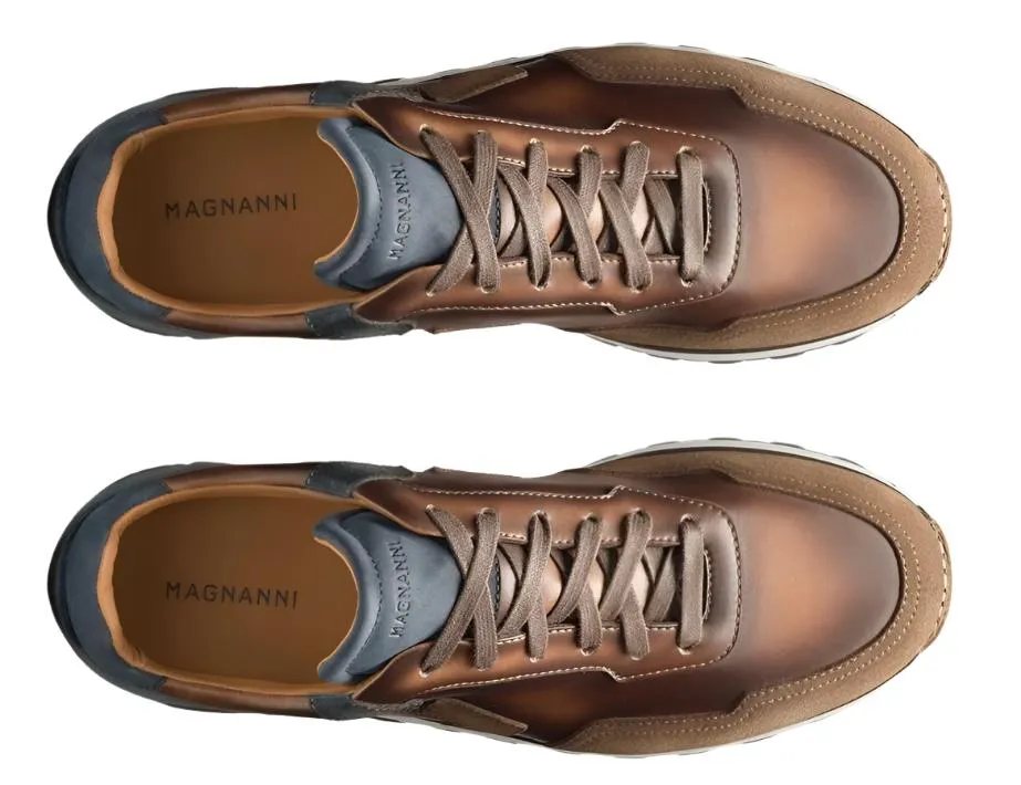Aero Sneaker (Navy/Brown)