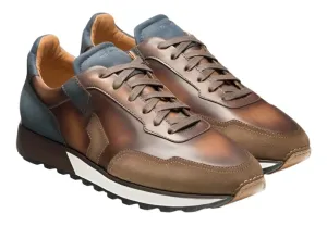 Aero Sneaker (Navy/Brown)
