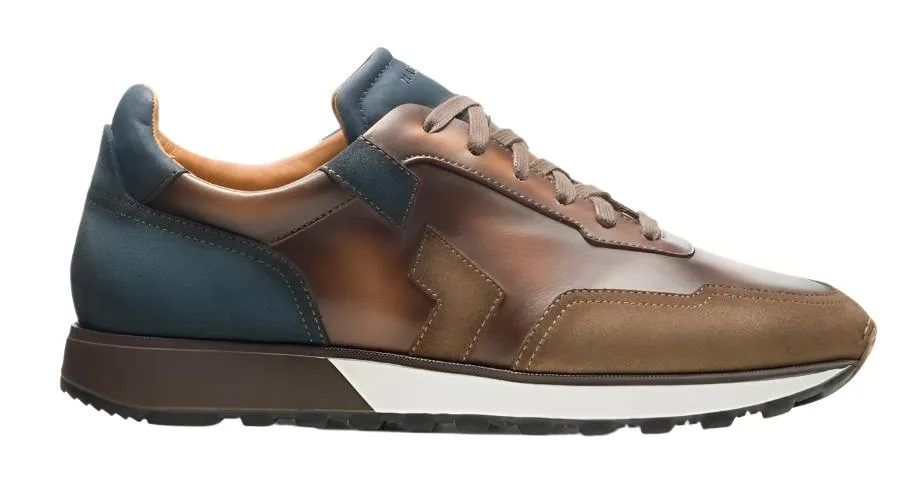 Aero Sneaker (Navy/Brown)
