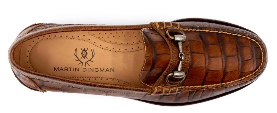 All American Alligator Grain Bit Loafers (Chestnut)