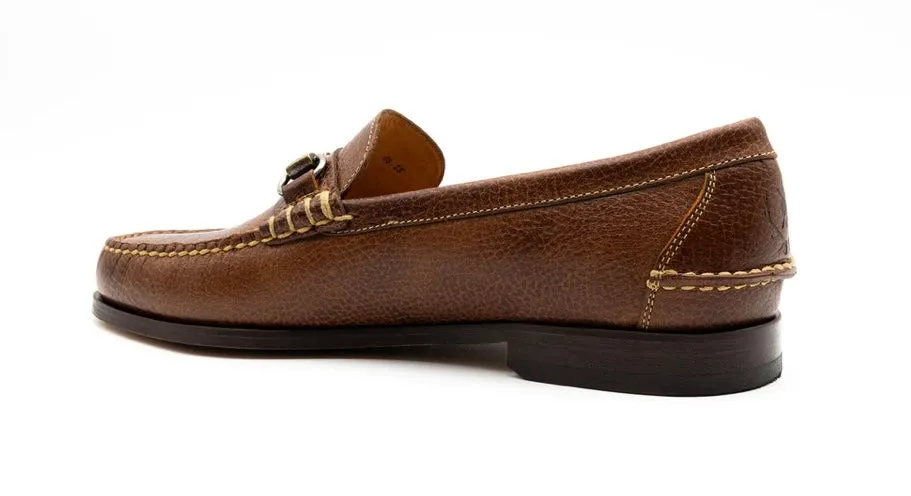 All American Water Buffalo Horse Bit Loafers (Oak)