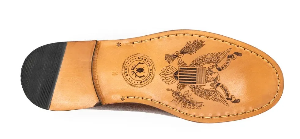 All American Water Buffalo Horse Bit Loafers (Oak)