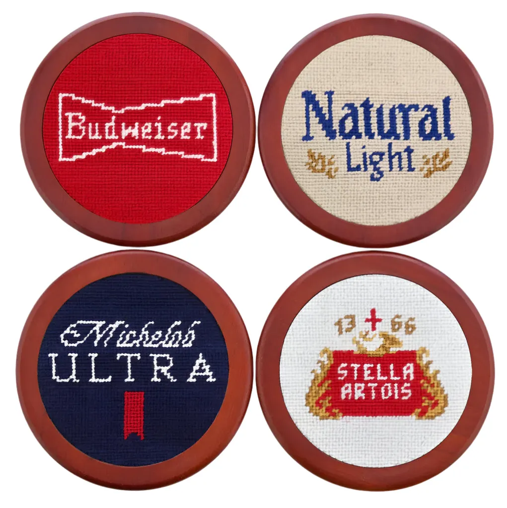 Anheuser Busch Beer Labels Coasters
