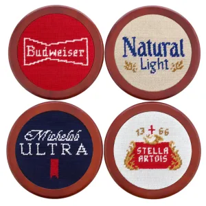 Anheuser Busch Beer Labels Coasters