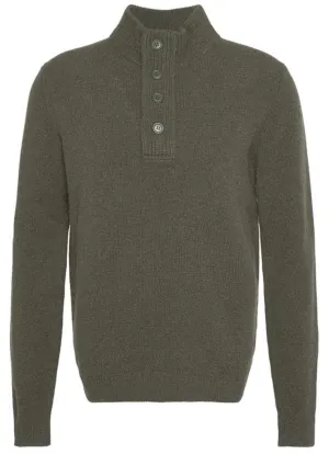 Barbour Essential Elbow Patch Jumper (Seaweed)