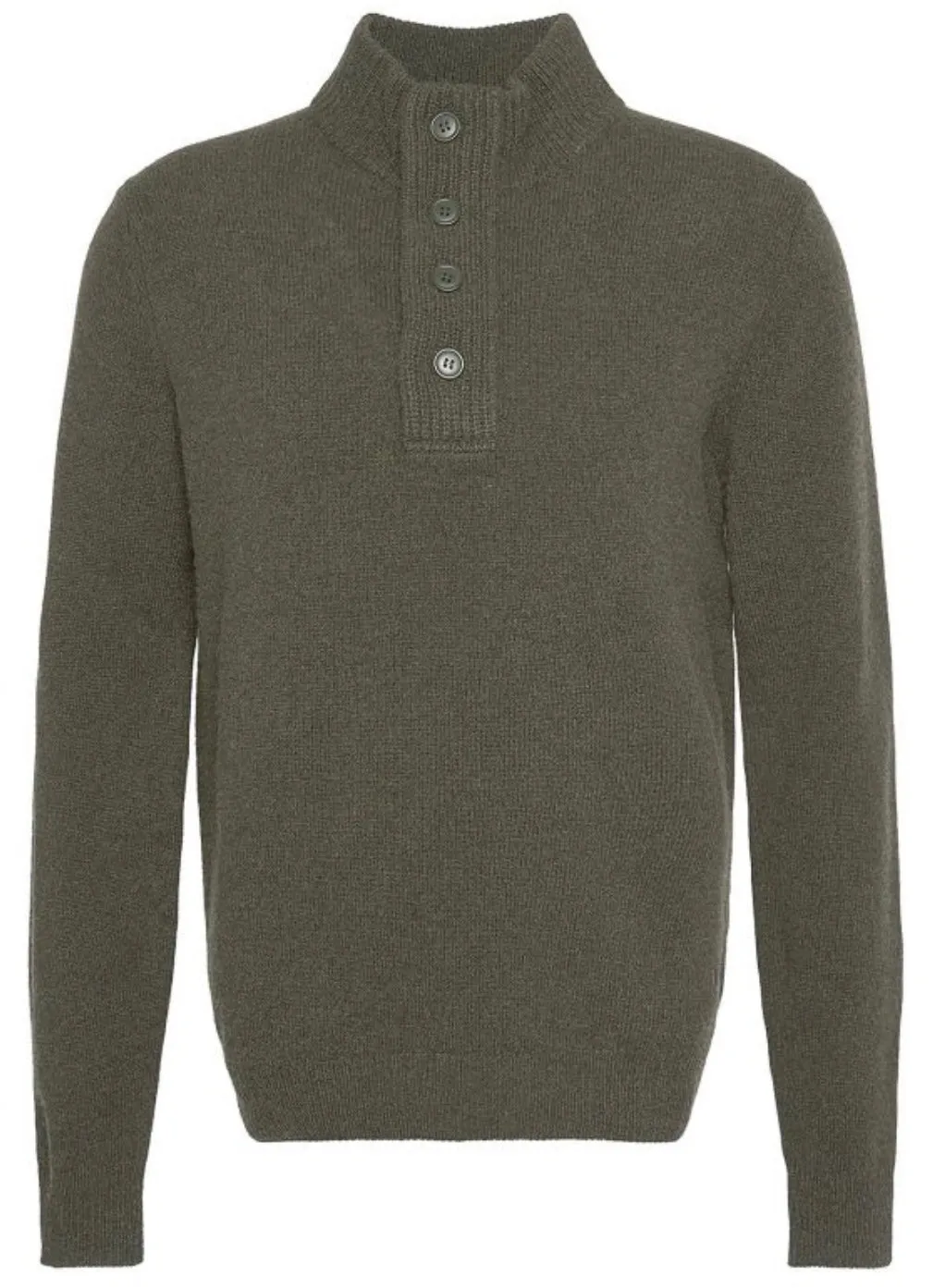 Barbour Essential Elbow Patch Jumper (Seaweed)