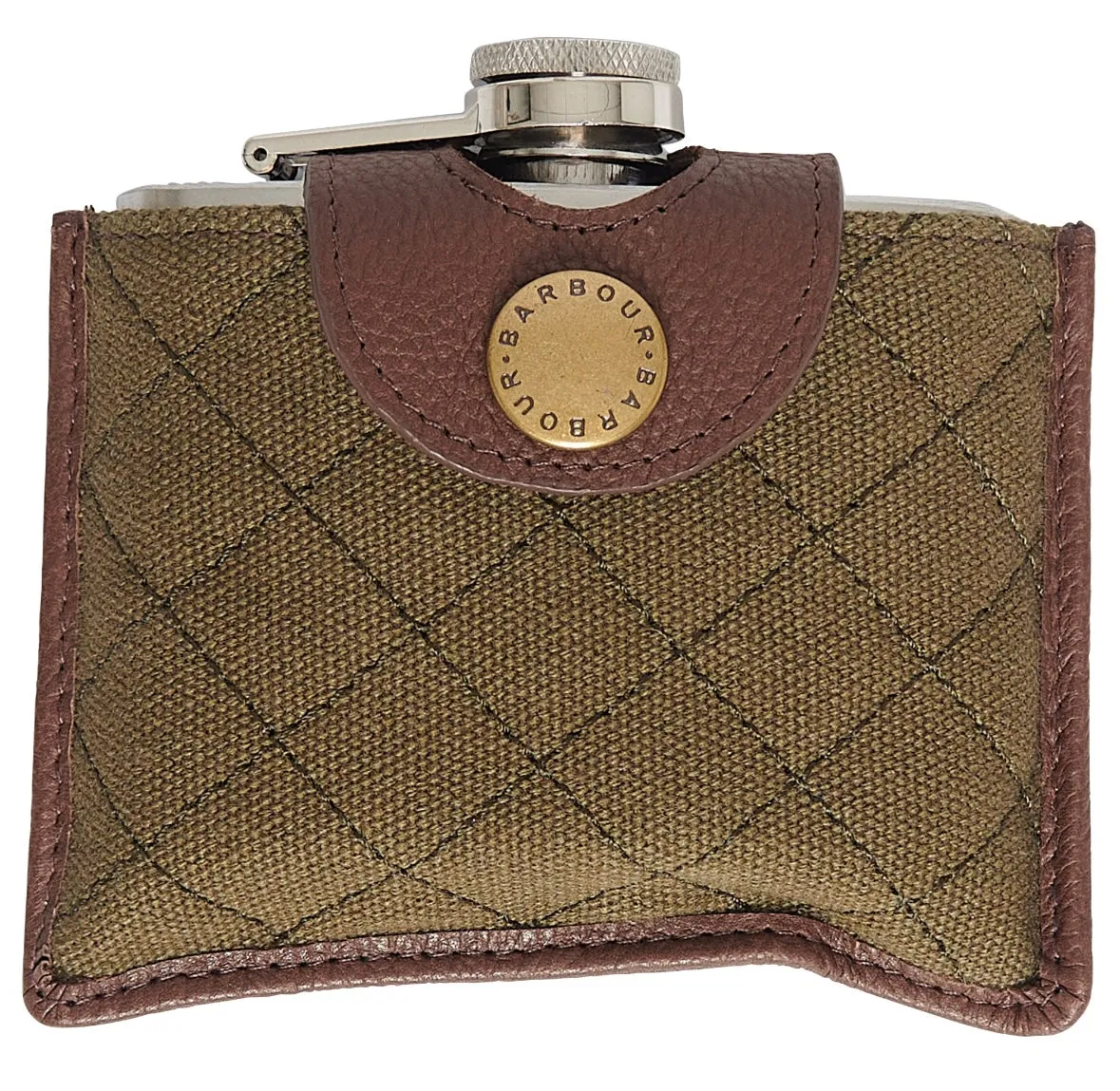 Barbour Quilted Padbury Hip Flask