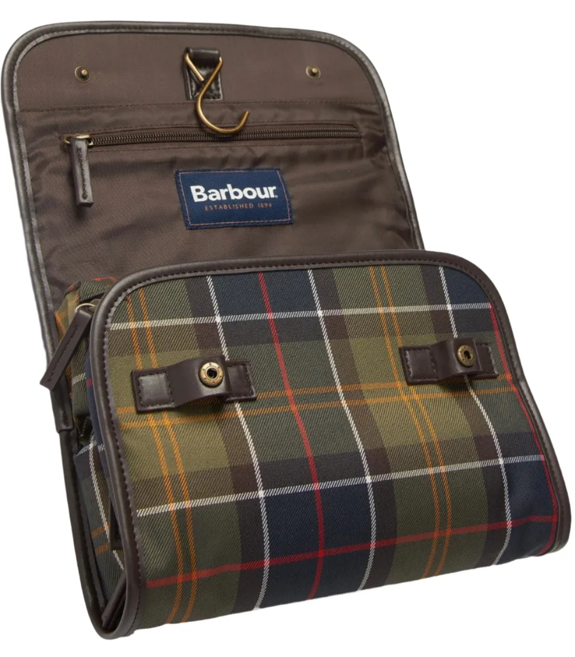 Barbour Tartan Hanging Washbag