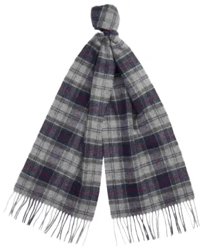 Barbour Tartan Lambswool Scarf (Blue Granite)