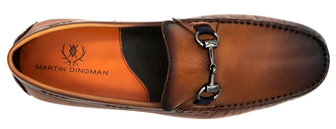Bermuda Saddle Leather Horse Bit Loafers (Whiskey)