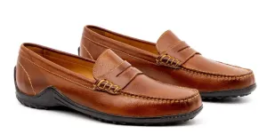 Bill Water Buffalo Penny Loafers (Burnt Cedar)