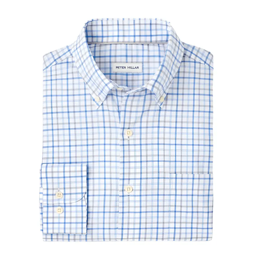 Calgary Crown Lite Cotton-Stretch Sport Shirt (Blue Poppy)