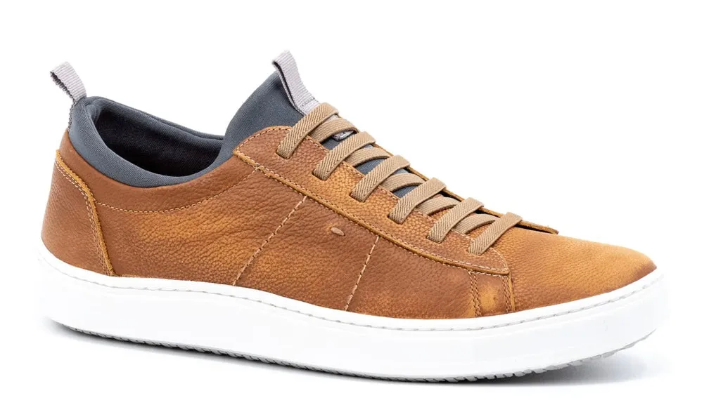 Cameron Pebble Grain Sneakers (Old Saddle)