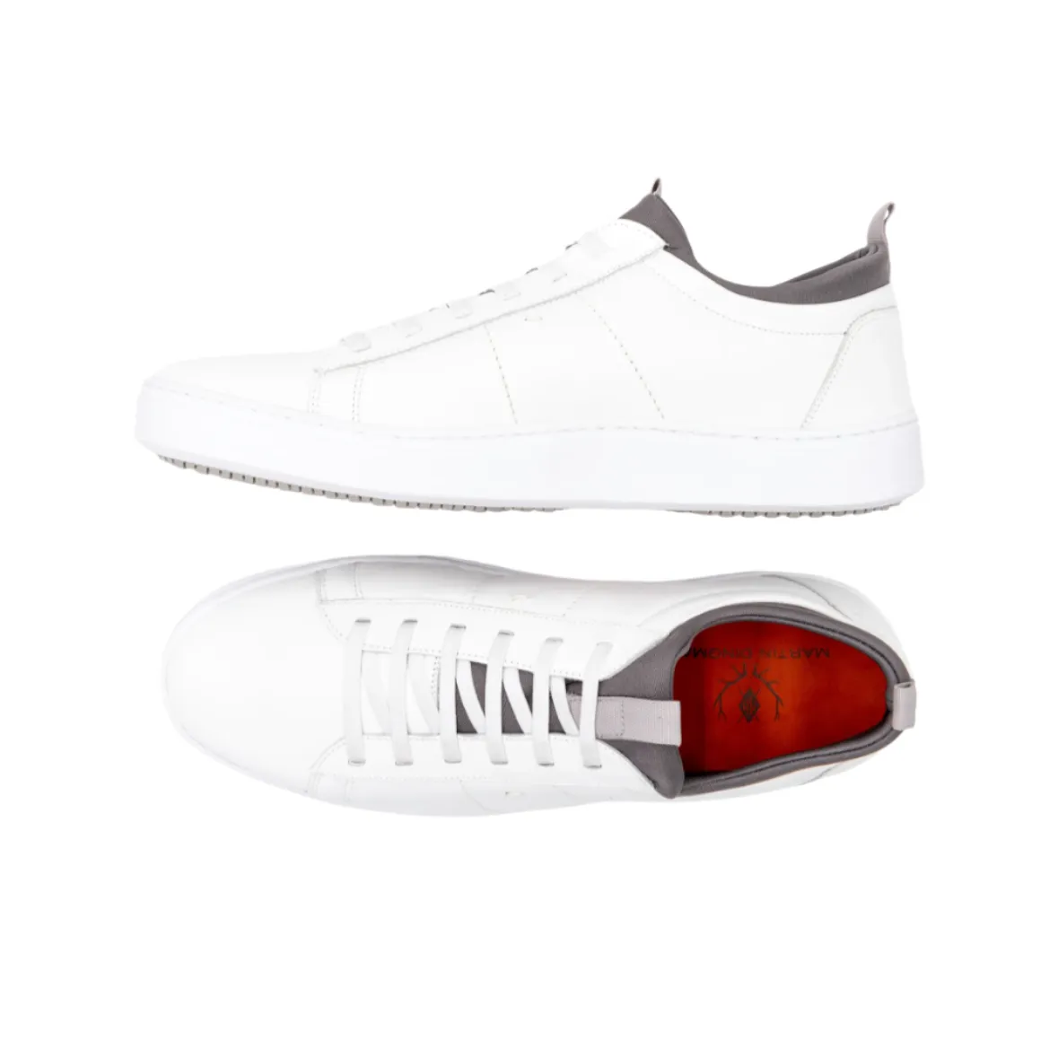 Cameron Sheep Skin Sneakers (White)