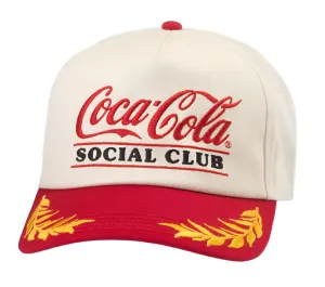 Club Captain Hat - Coca-Cola Social Club (Ivory/Red)