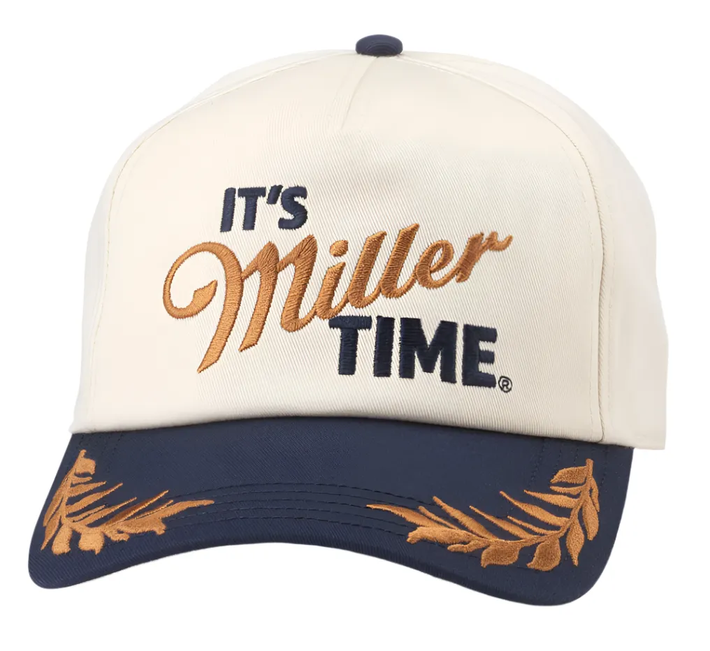 Club Captain Hat - It’s Miller Time (Ivory/Navy)