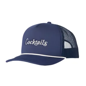 Cocktails Foam Trucker Hat (Navy)