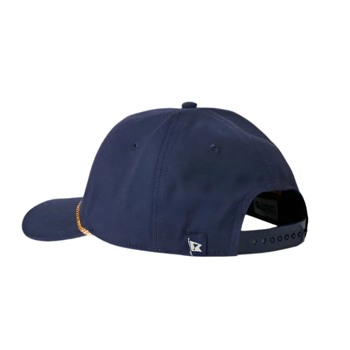 Cold Beer 5 Panel Snapback Hat (Navy)