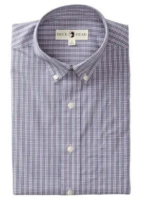 Cotton Poplin Sport Shirt (Stirling Plaid - Stone Blue)