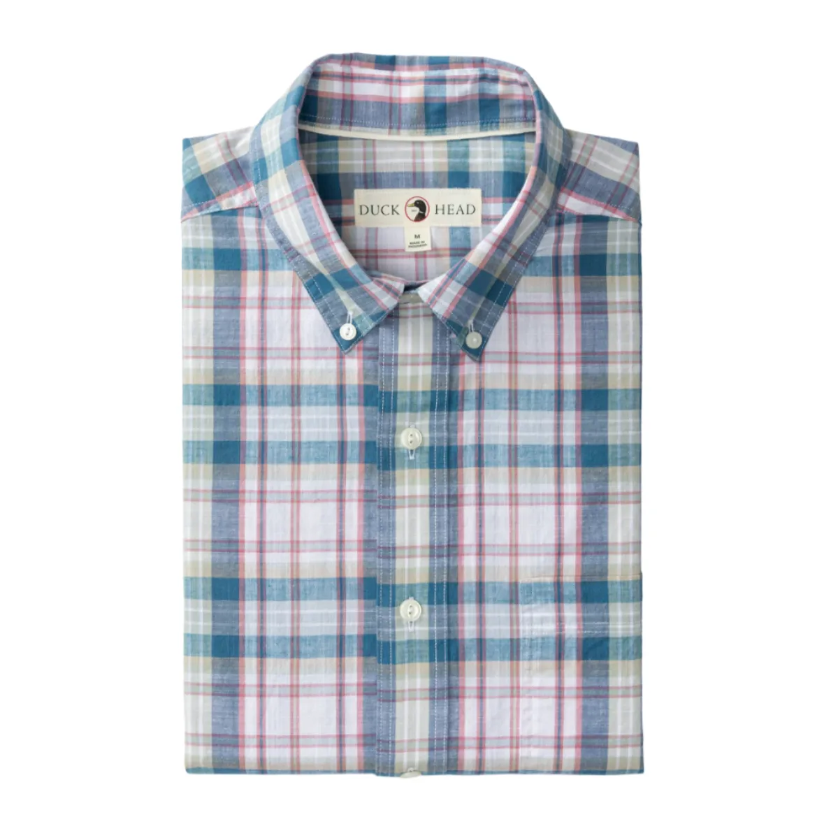 Cotton Slub Sport Shirt (Owens Plaid - Shadow Blue)