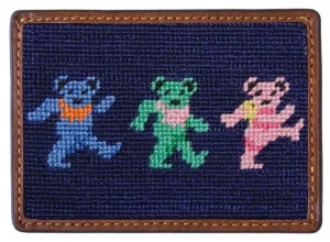 Dancing Bears Card Wallet (Dark Navy)