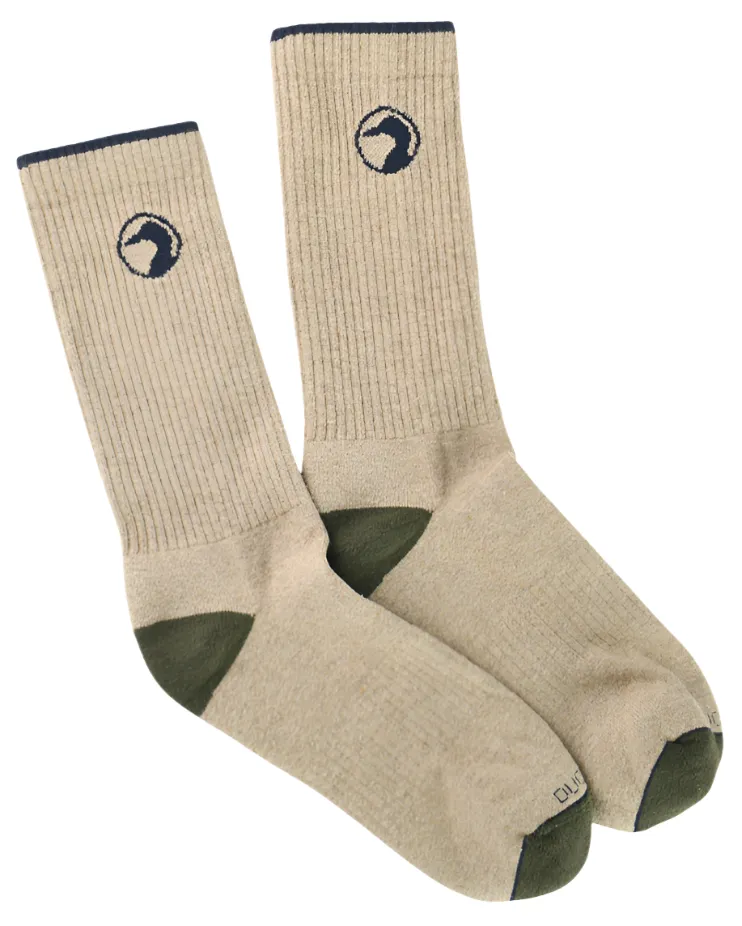 Duck Head Logo Socks (Stone)