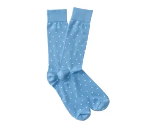 Duck Head Polka Dot Sock (Light Blue)