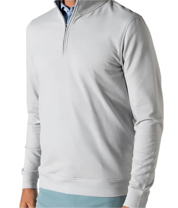 Dunmore Performance ¼ Zip Pullover (Light Grey Heather)