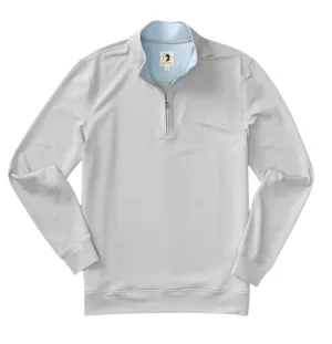 Dunmore Performance ¼ Zip Pullover (Light Grey Heather)