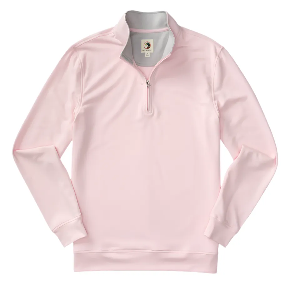 Dunmore Performance ¼ Zip Pullover (Pastel Pink)