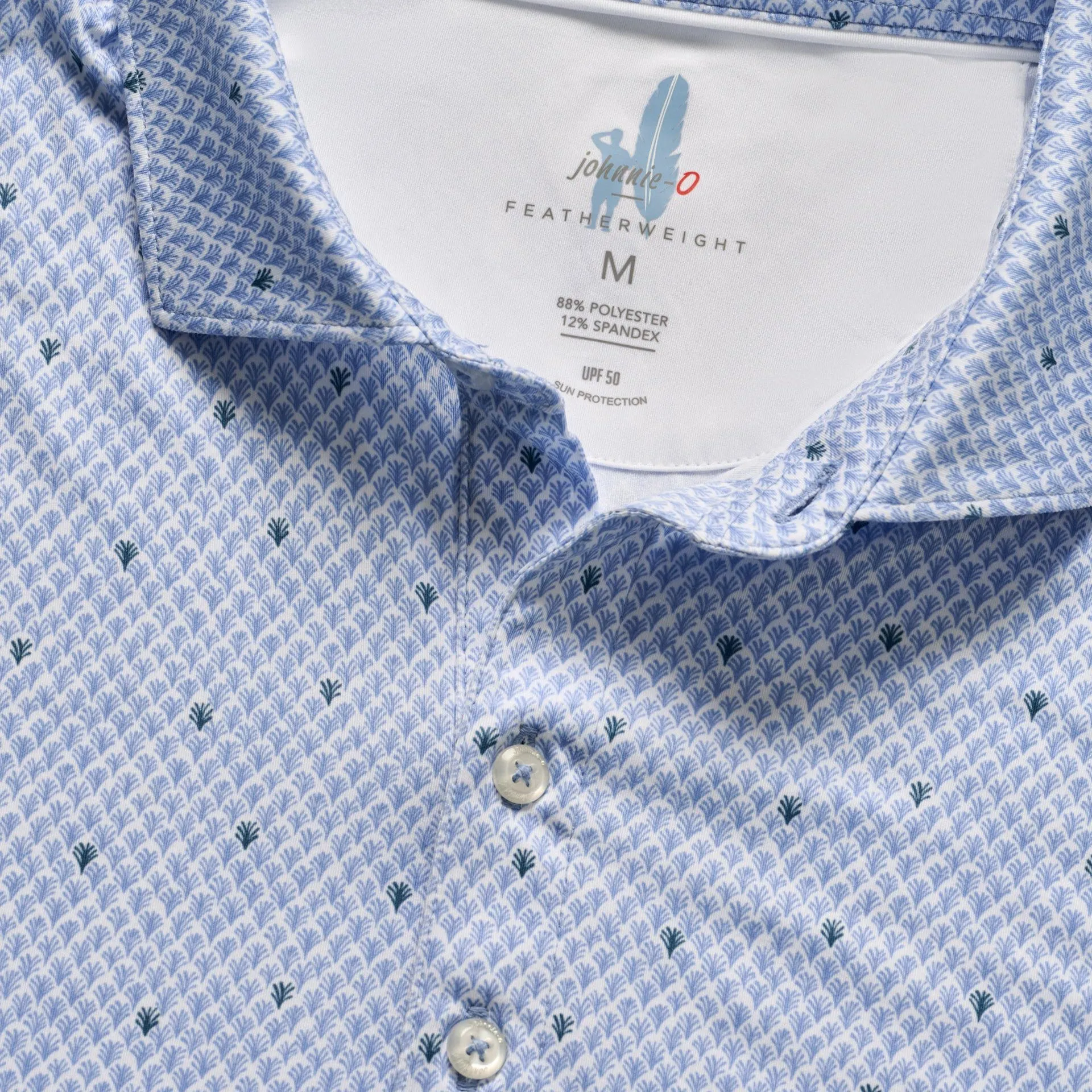 Featherweight Performance Polo - Fernando Print (Seychelles)
