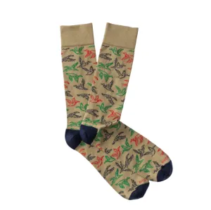 Flying Mallard Sock (Khaki)