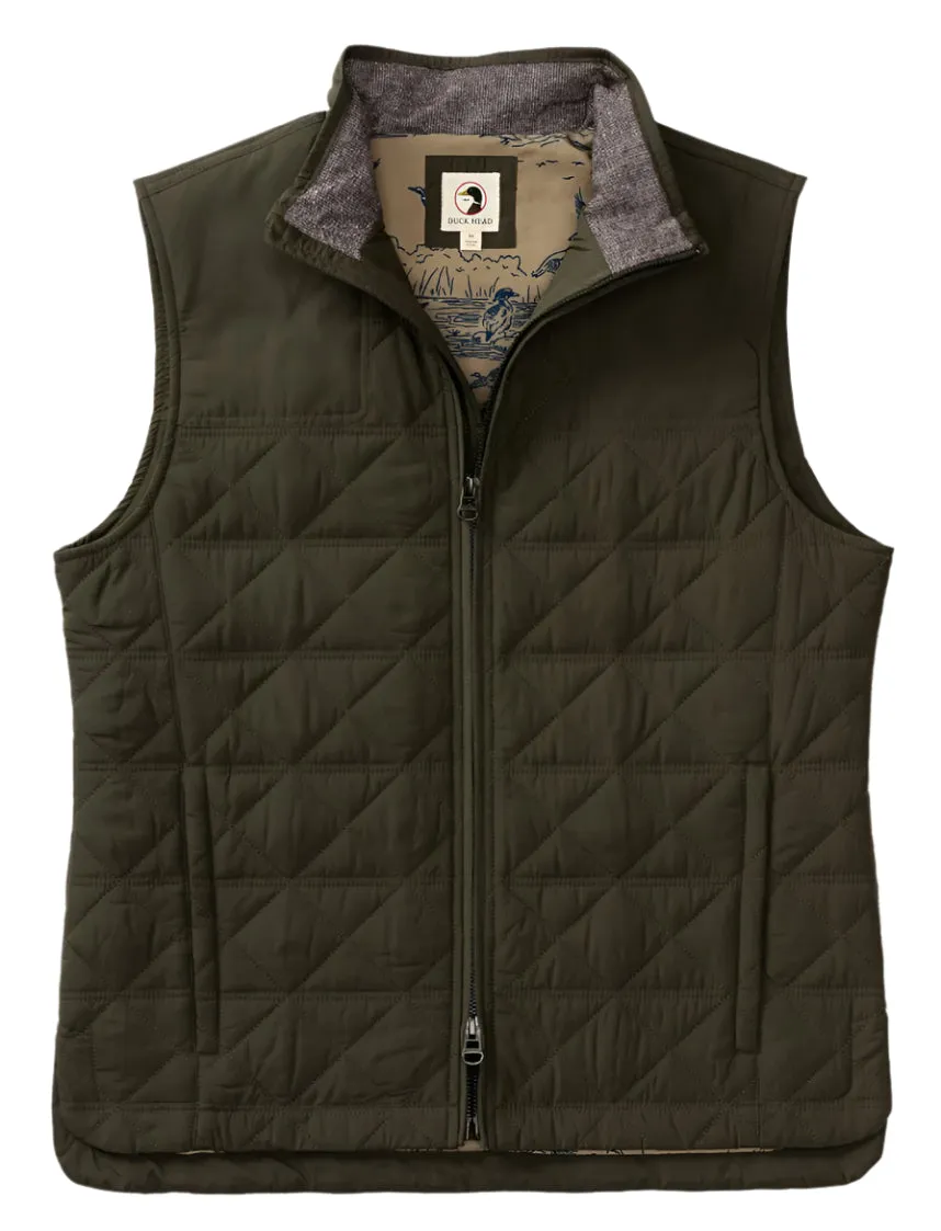 Fremont Performance Quilted Vest (Dark Forest Green)