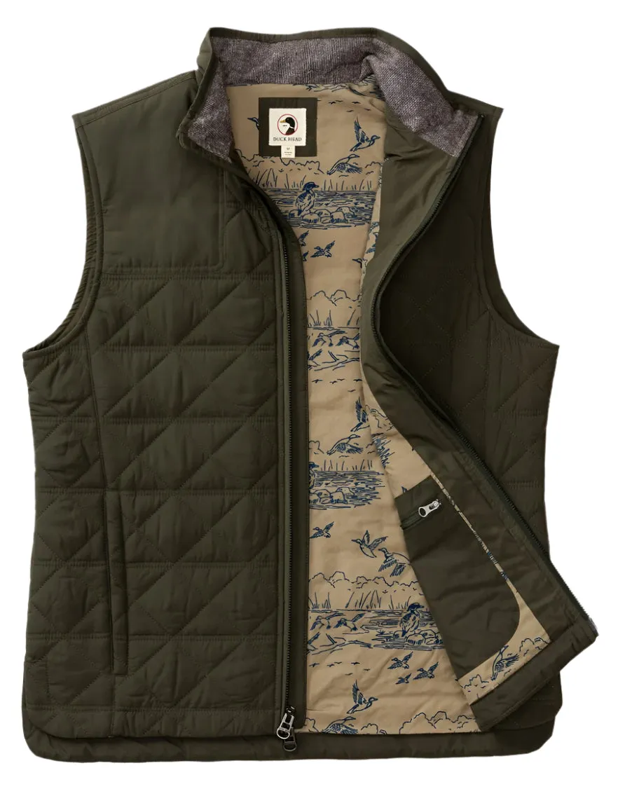 Fremont Performance Quilted Vest (Dark Forest Green)