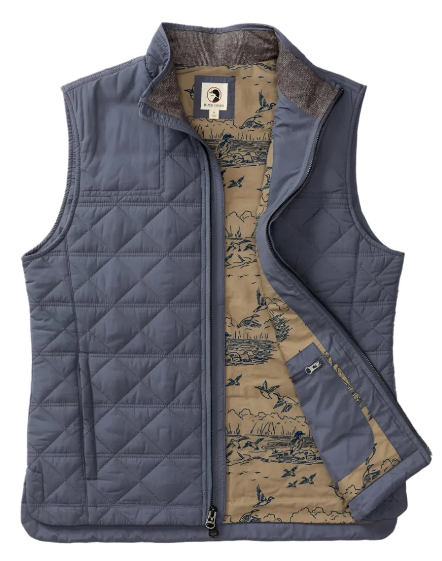 Fremont Performance Quilted Vest (Slate Blue)