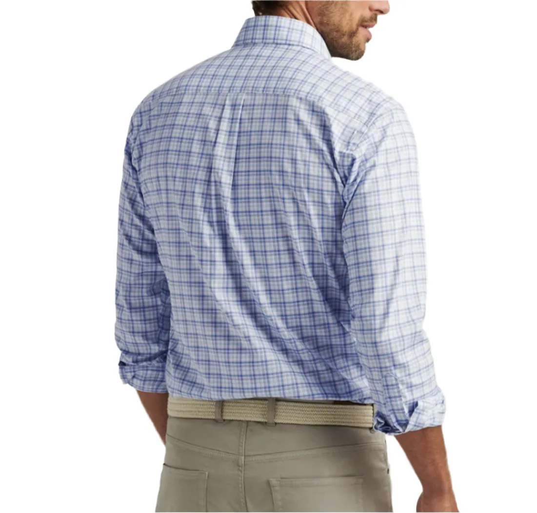 Garrow Crown Lite Cotton-Stretch Sport Shirt (Blue Freesia)