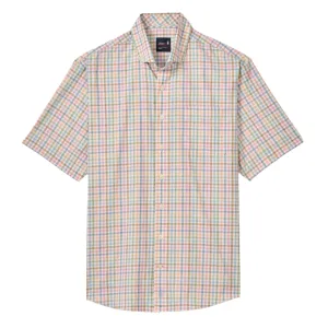 Kyler Short Sleeve Performance Button Up Shirt (Malibu)