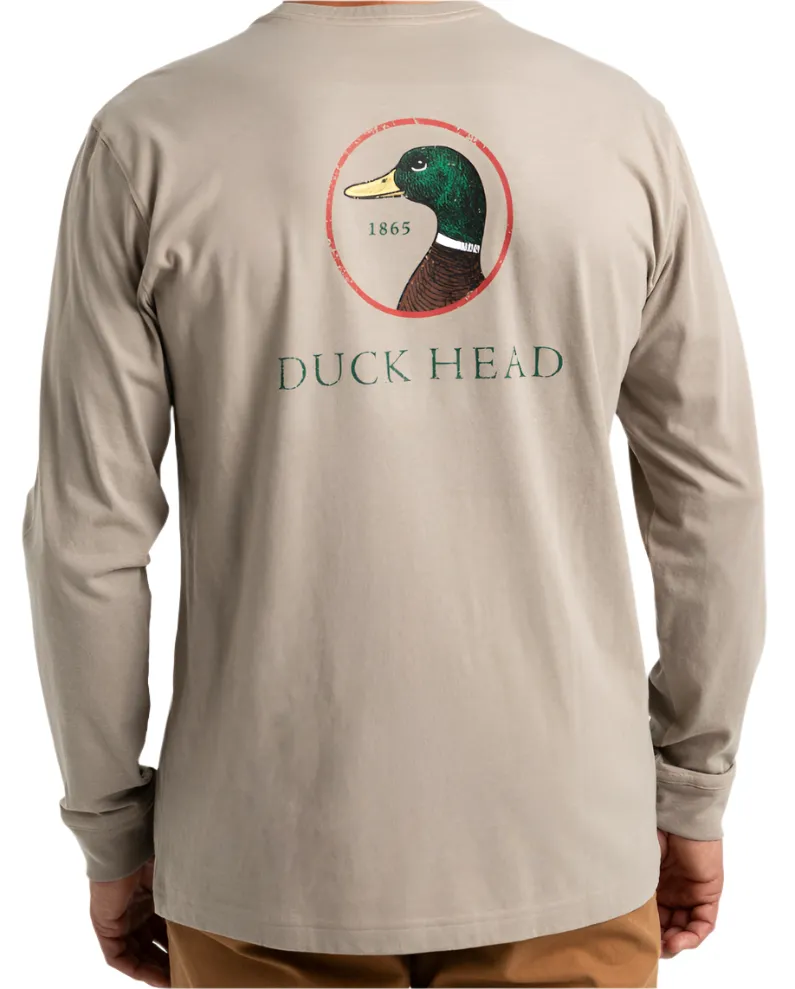 Logo Long Sleeve T-Shirt (Khaki Heather)