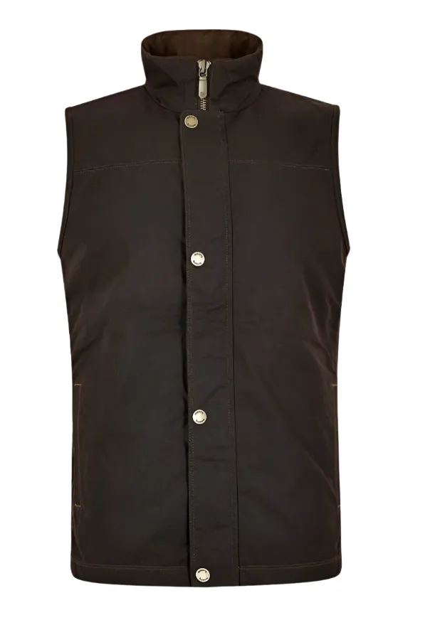 Mayfly Waxed Cotton Vest (Java)