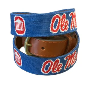 Mississippi Script & Seal Belt (Blueberry)
